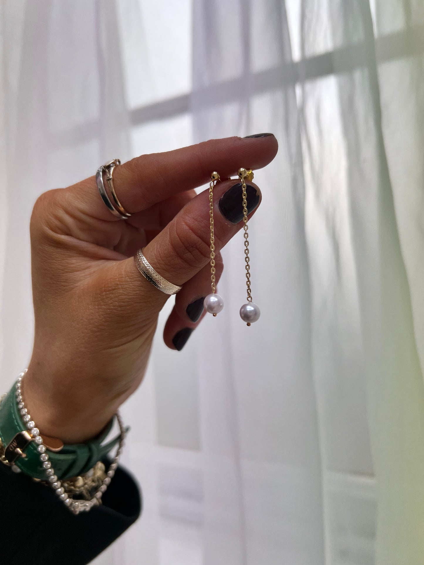 Pearl Chain Drops