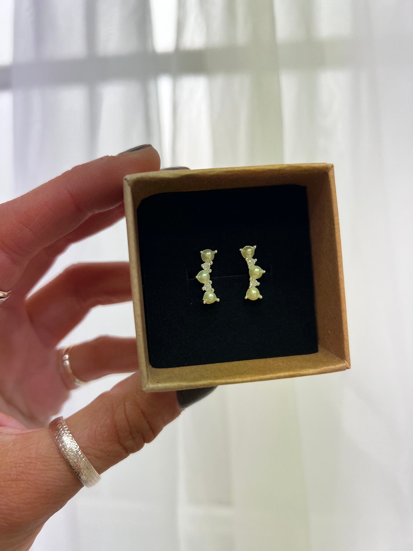 Freshwater Pearl & CZ crawlers
