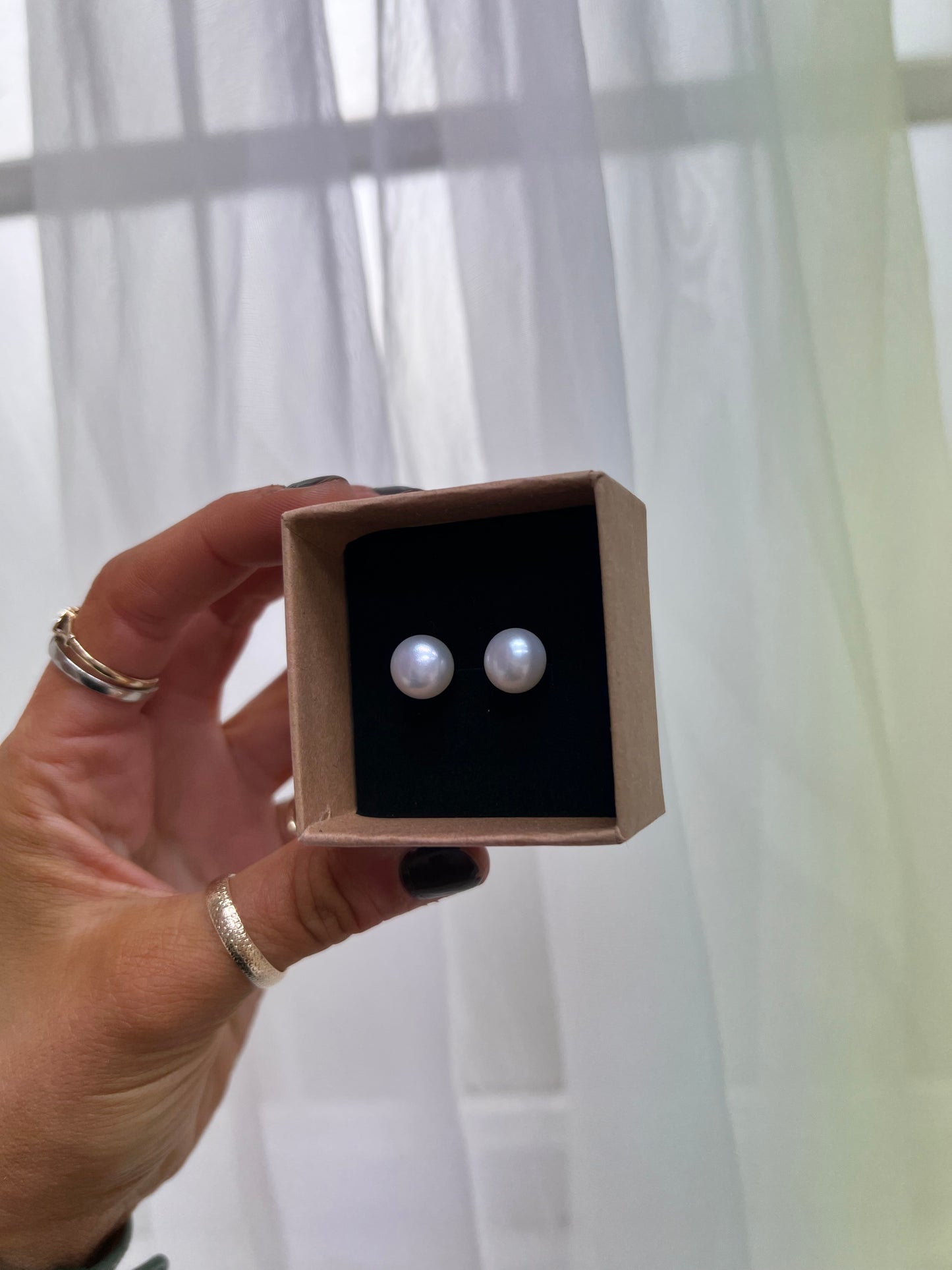 10mm Freshwater Pearl studs